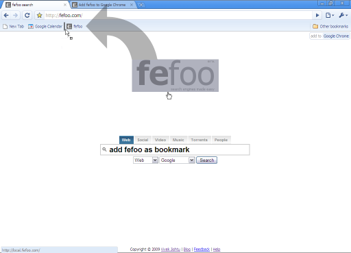 Drag the logo to the bookmarks bar.